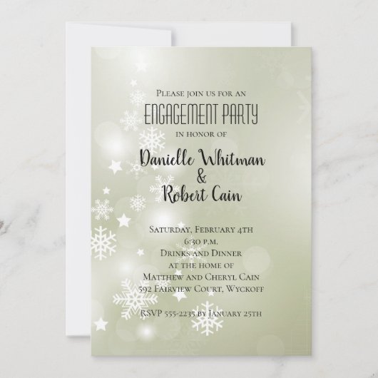 セージエレガントアブストラクト水彩雪 (正面)