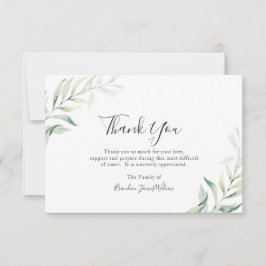 セージエレガントグリーナリーユーカリ葬儀 サンキューカード