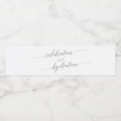 セージエレガントグリーンお祝いと水分補給 ペットボトルラベル (シングルラベル)