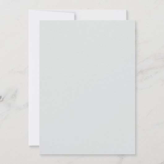 セージエレガントグリーンと植物性フローラズ結婚ーズ 招待状 (裏面)