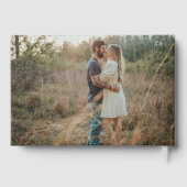 セージエレガントグリーンと金ゴールド書結婚のFo ゲストブック (裏面)