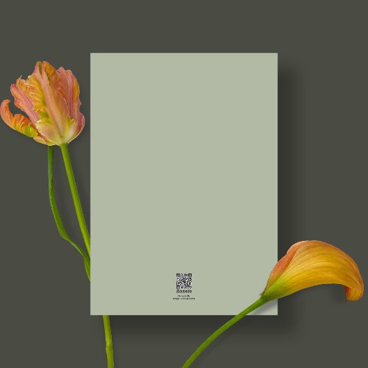 セージエレガントグリーンアンパサンド結婚ーズ 招待状