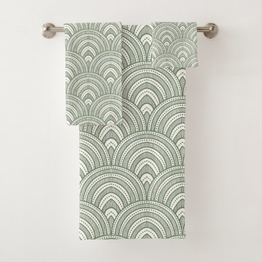 セージエレガントグリーンアーチ バスタオルセット (インサイチュ)