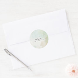 セージエレガントグリーンウォーターの色 ラウンドシール