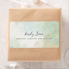 セージエレガントグリーンウォーターの色 ラベル