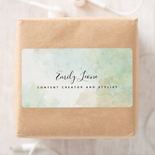 セージエレガントグリーンウォーターの色 ラベル (インサイチュ)