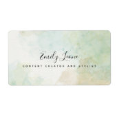 セージエレガントグリーンウォーターの色 ラベル (正面)