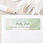 セージエレガントグリーンウォーターの色 ラベル (インサイチュ)