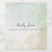 セージエレガントグリーンウォーターの色 ワインラベル (シングルラベル)