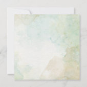 セージエレガントグリーンウォーターの色 招待状 (裏面)