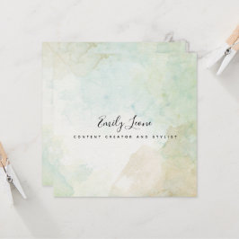 セージエレガントグリーンウォーターの色 招待状