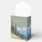 セージエレガントグリーンウォーター結婚カラーマウンテン フェイバーボックス (オープン)