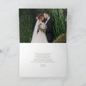 セージエレガントグリーンウォーター色フローラありがとう カード (内部)