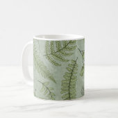 セージエレガントグリーンウォーター色フローラ コーヒーマグカップ (正面左)
