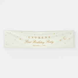 セージエレガントグリーンスターズ誕生日パーティーへようこそ 横断幕