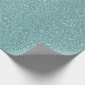 セージエレガントグリーンスパークリーグリッタールック ラッピングペーパー (角)