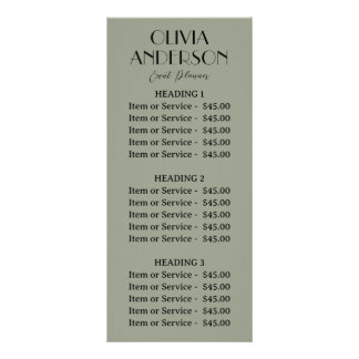 セージエレガントグリーンニュートラルボモダンホ ラックカード