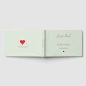 セージエレガントグリーンバラ金ゴールド結婚記念日 ゲストブック (全面)