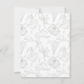 セージエレガントグリーンフローラのリハ結婚ーサルディナー 招待状 (裏面)