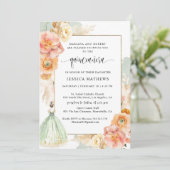 セージエレガントグリーンフローラプリンセスキンセアニラ 招待状 (スタンド正面)