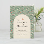 セージエレガントグリーンフローラ愛おばあちゃんカード シーズンカード (スタンド正面)