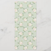 セージエレガントグリーンフローラ牡丹ディナーメニュー メニュー (裏面)