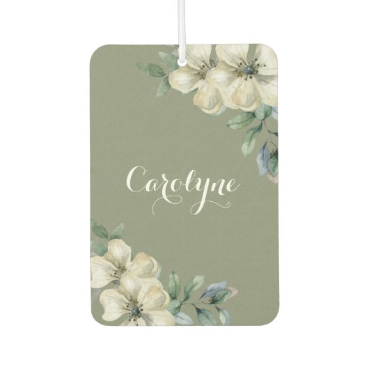 セージエレガントグリーンフローラ カーエアーフレッシュナー (正面)