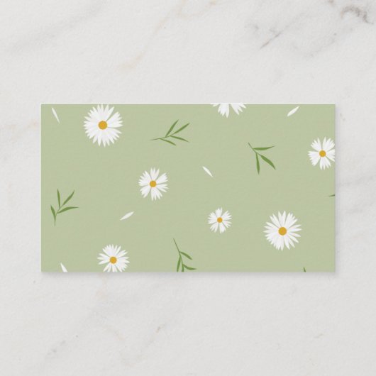 セージエレガントグリーンベイビーシャワーブックベビー エンクロージャーカード (裏面)