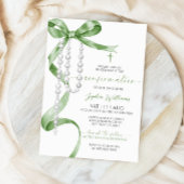 セージエレガントグリーンボウ&ロザリオ確認 招待状
