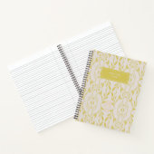 セージエレガントグリーンボタニカルパーソナライズされた ノートブック (内部)