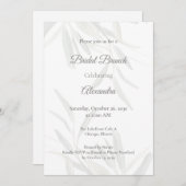 セージエレガントグリーンボタニカルブライダルシャワー 招待状 (正面/裏面)