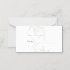 セージエレガントグリーンボタニカル プレイスカード