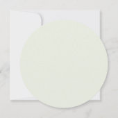 セージエレガントグリーンボークレストバプテスマ 招待状 (裏面)