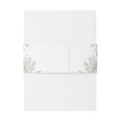 セージエレガントグリーンボ結婚タニカル 招待状ベリーバンド (裏面例)