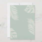 セージエレガントグリーンボ離れホバプテスマ 招待状 (裏面)