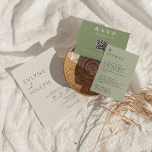 セージエレガントグリーンミニマリストボホトレンディー結婚ズ