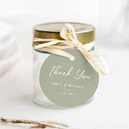 セージエレガントグリーン結婚書道 フェイバータグ