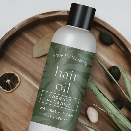 セージエレガントグリーン4オズスキンケアボトルラップラベル 長方形シール