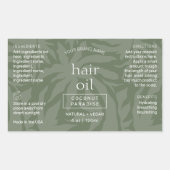 セージエレガントグリーン4オズスキンケアボトルラップラベル 長方形シール (正面)