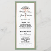 セージエレガントバラ金ゴールド銅パーム結婚ツリー プログラム (正面)