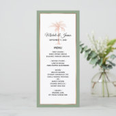 セージエレガントバラ金ゴールド銅パーム結婚ツリー メニュー (スタンド正面)