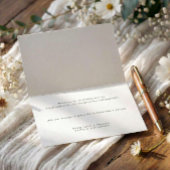 セージエレガントホワイトフラワーズ結婚ブライダルシャワー サンキューカード