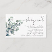 セージエレガントユーカリ結婚スの願い井戸 エンクロージャーカード (正面)