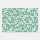 セージエレガントユーカリ ラッピングペーパーシート (正面3)