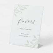 セージエレガント結婚式の引き出物 台座サイン (正面)