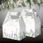 セージエレガント薄紫緑のフローラ結婚ズ フェイバーボックス