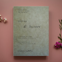 セージエレガント金ゴールド結婚ズ 招待状