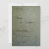 セージエレガント金ゴールド結婚ズ 招待状 (正面)