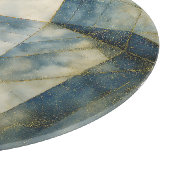 セージオリーブグリーン金ゴールド幾何学抽象芸術ナチュラル カッティングボード (角)