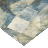 セージオリーブグリーン金ゴールド幾何学抽象芸術ナチュラル ショートテーブルランナー (コーナー)